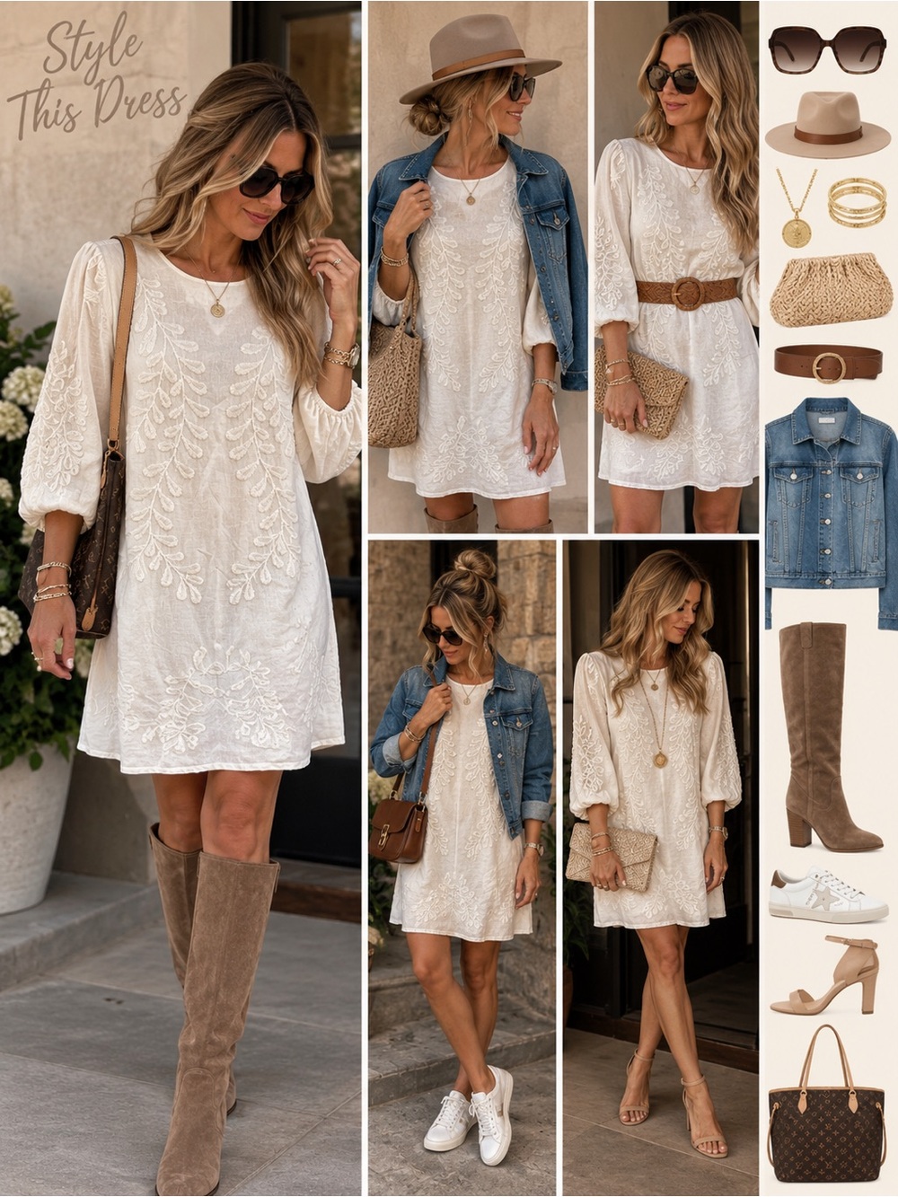 3/4 sleeve dress